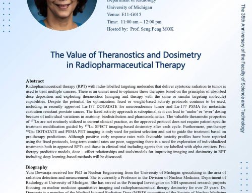 Seminar, “The Value of Theranostics and Dosimetry in Radiopharmaceutical Therapy”